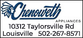Chenoweth Appliances Sponsorship Banner